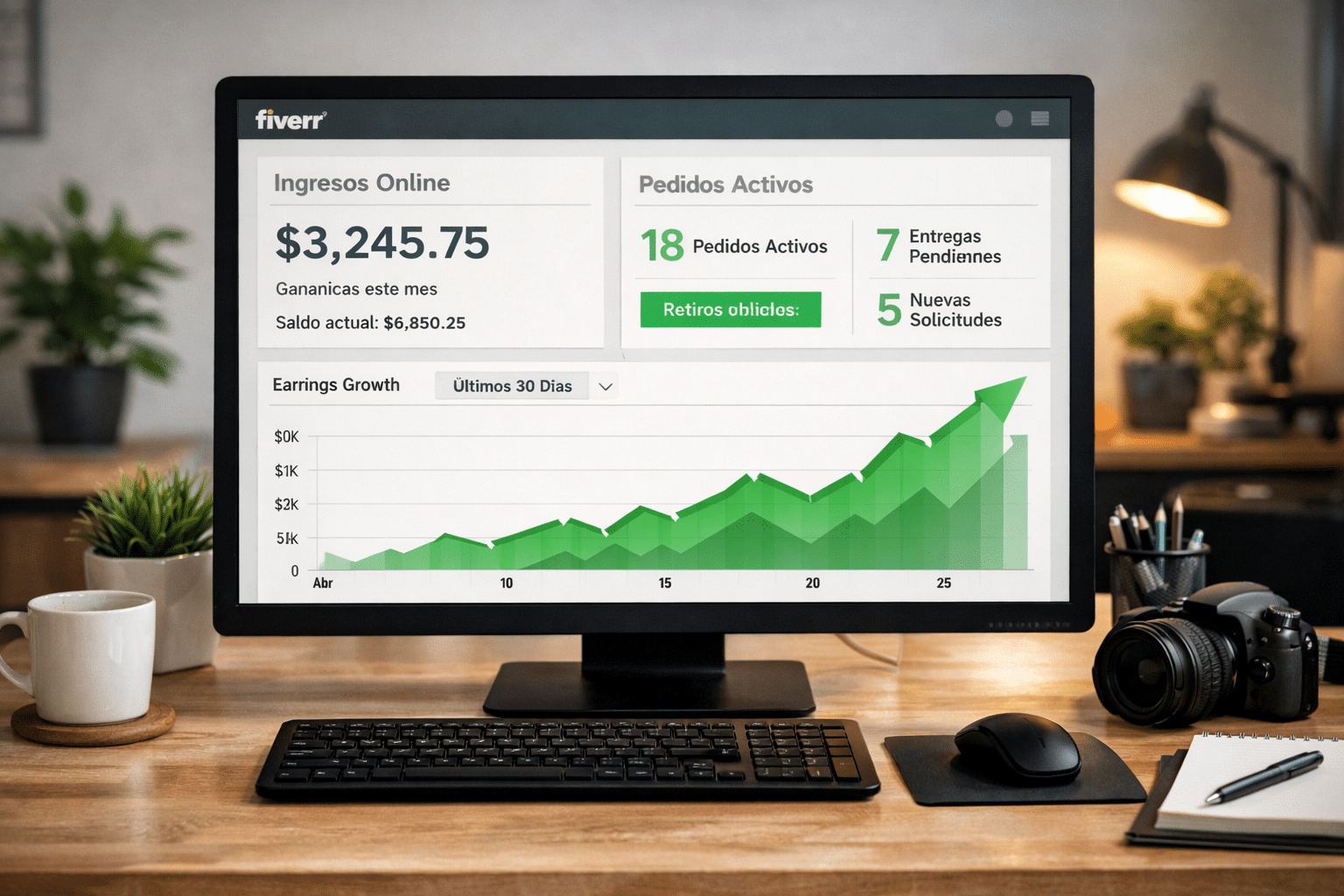 Cómo conseguir tus primeros pedidos Para ganar dinero en Fiverr