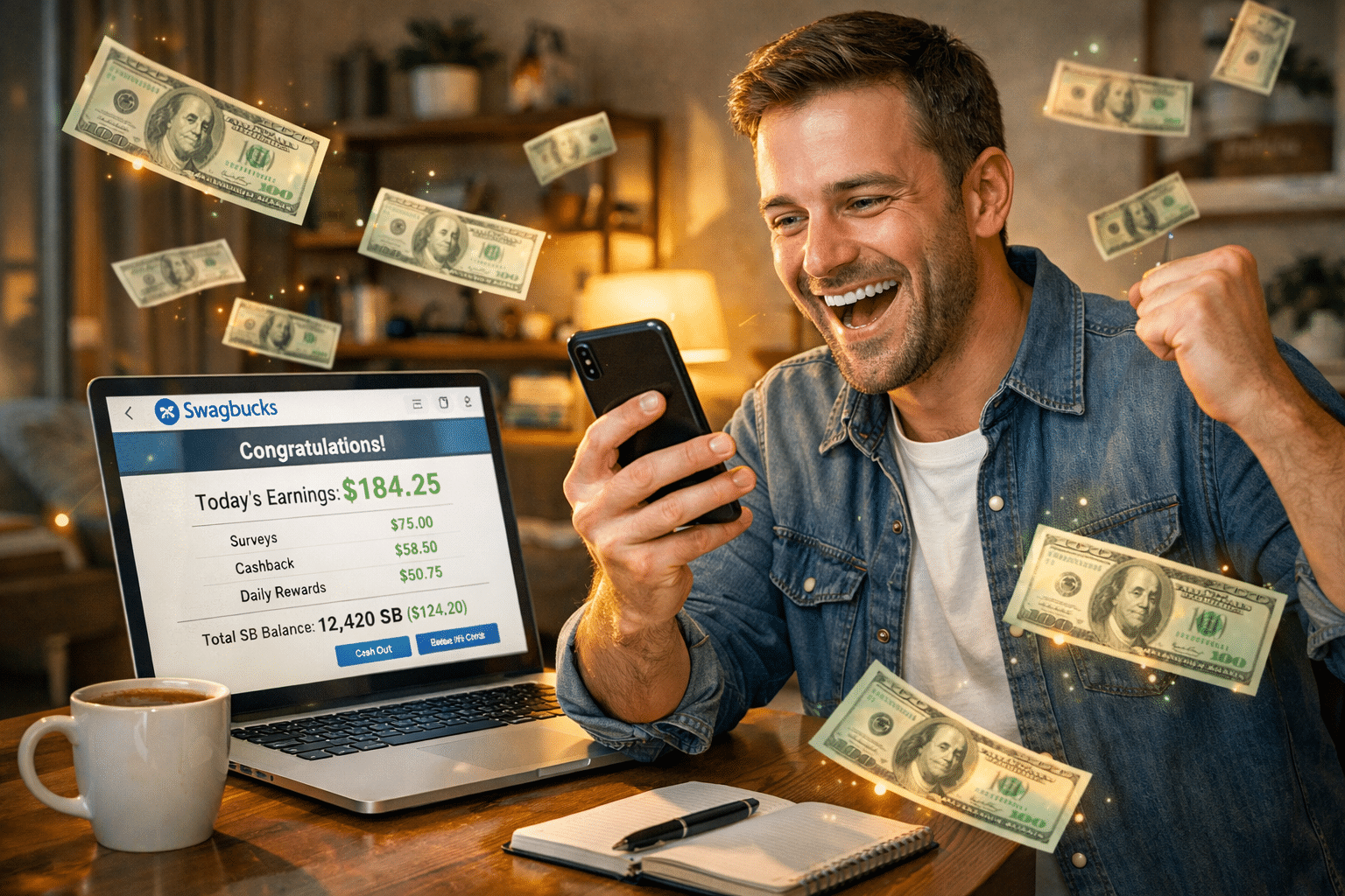 Cuánto dinero se puede ganar con Swagbucks