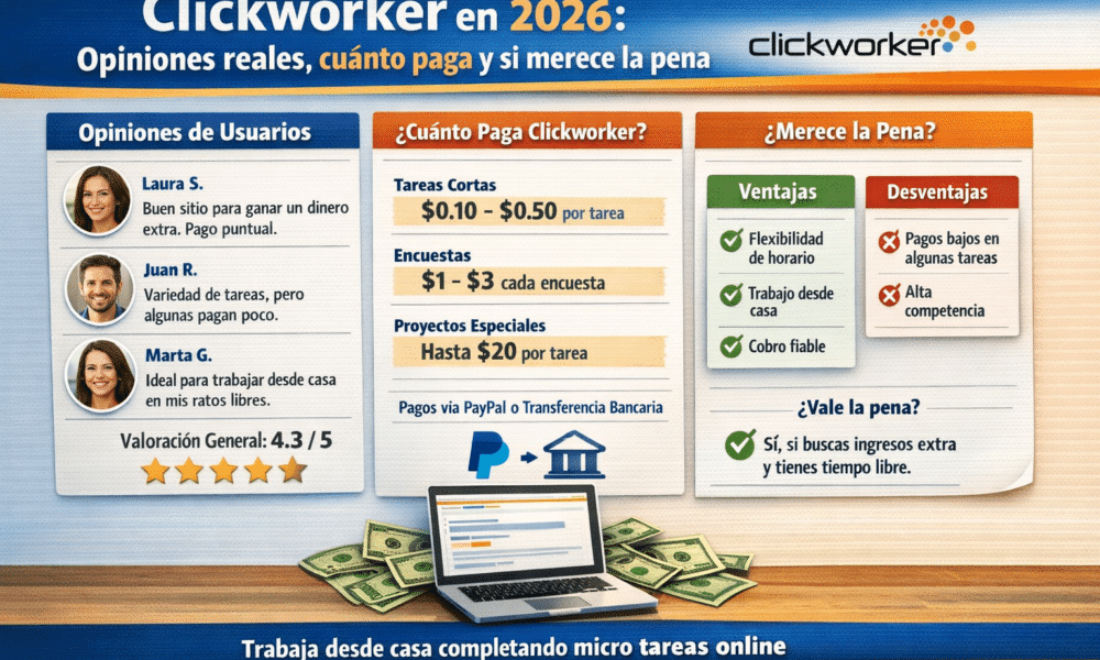 Clickworker: opiniones reales