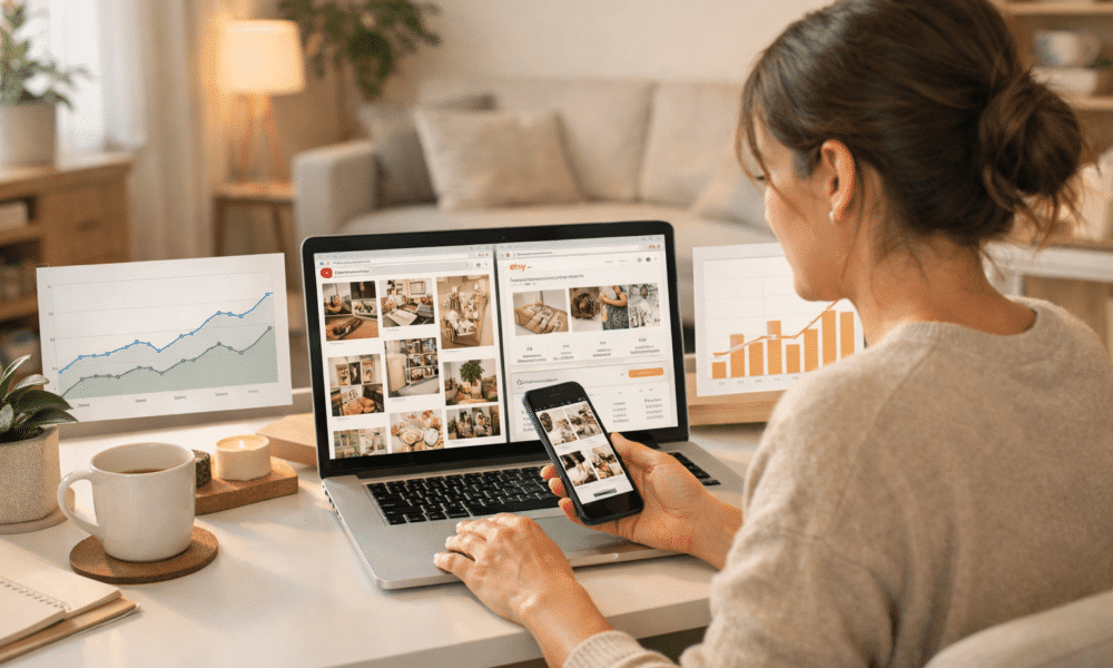 Ganar dinero con Pinterest llevando tráfico a Etsy