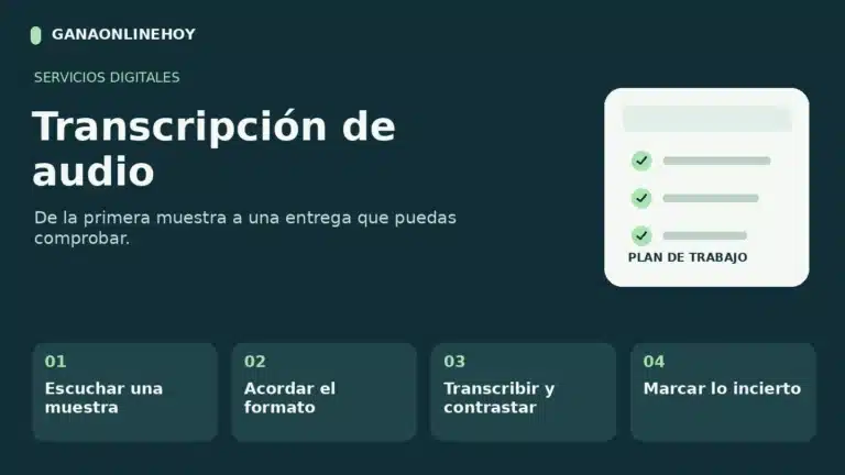 Trabajar transcribiendo audios: cómo preparar y revisar una entrega